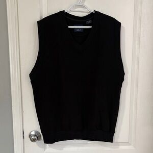 Ash Creek Trading Golf Black Ribbed Knit Top